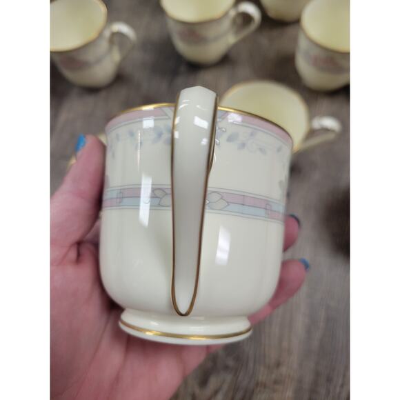 Noritake Magnificence PATTERN 8 oz BONE CHINA Handled Cups JAPAN Lot of 11 - Picture 4 of 5